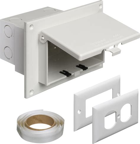 outdoor recessed junction box|recessed outlet box for tv.